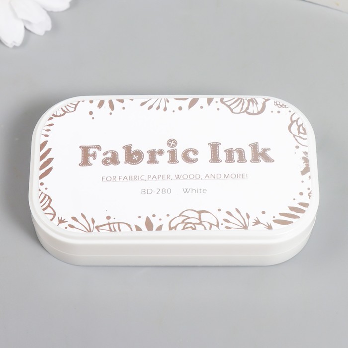 Чернильная подушечка Fabric INK "Junesix" White