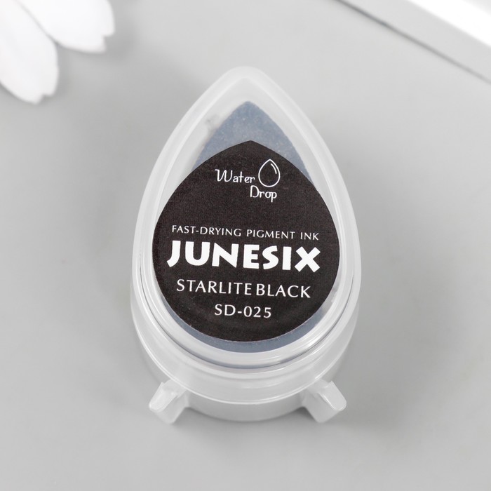 Чернильная подушечка Pigment Ink жемчужная "Junesix" Starlite Black
