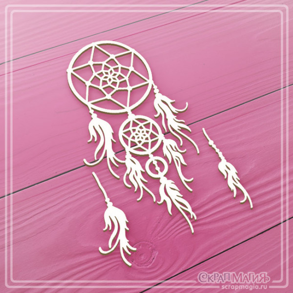Чипборд Скрапмагия "Макраме. Ловец снов"