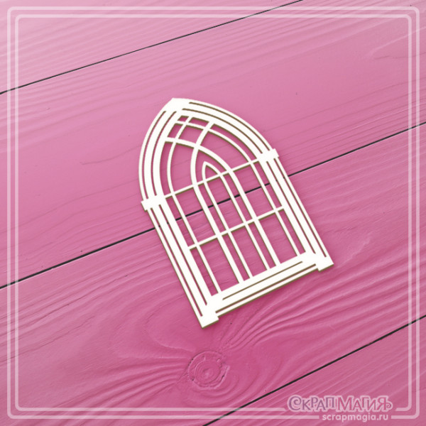 Чипборд Скрапмагия "Готическое окно"