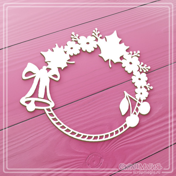 Чипборд Скрапмагия рамка круглая "Школьная"