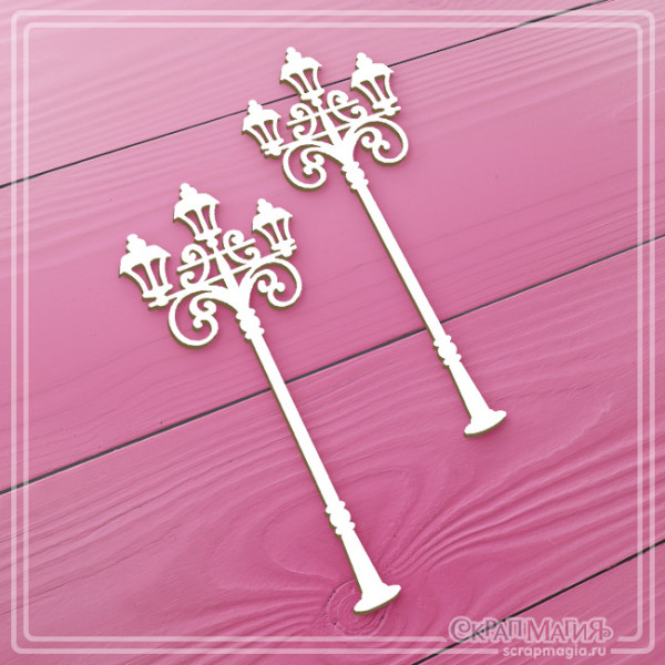 Чипборд Скрапмагия "Старинные фонари" 2 эл