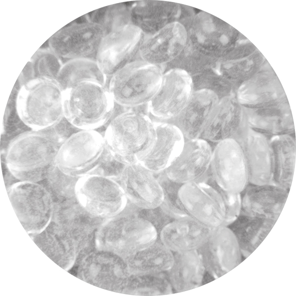 Набор половинок акриловых бусин Dew Droplets. Цвет прозрачный.