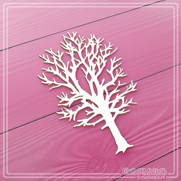 Чипборд Скрапмагия "Дерево среднее"