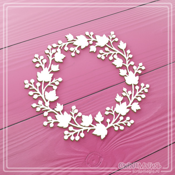 Чипборд Скрапмагия Рамка круглая "Смородина"