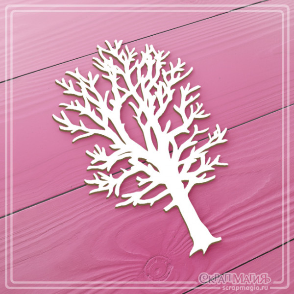 Чипборд Скрапмагия "Дерево большое"