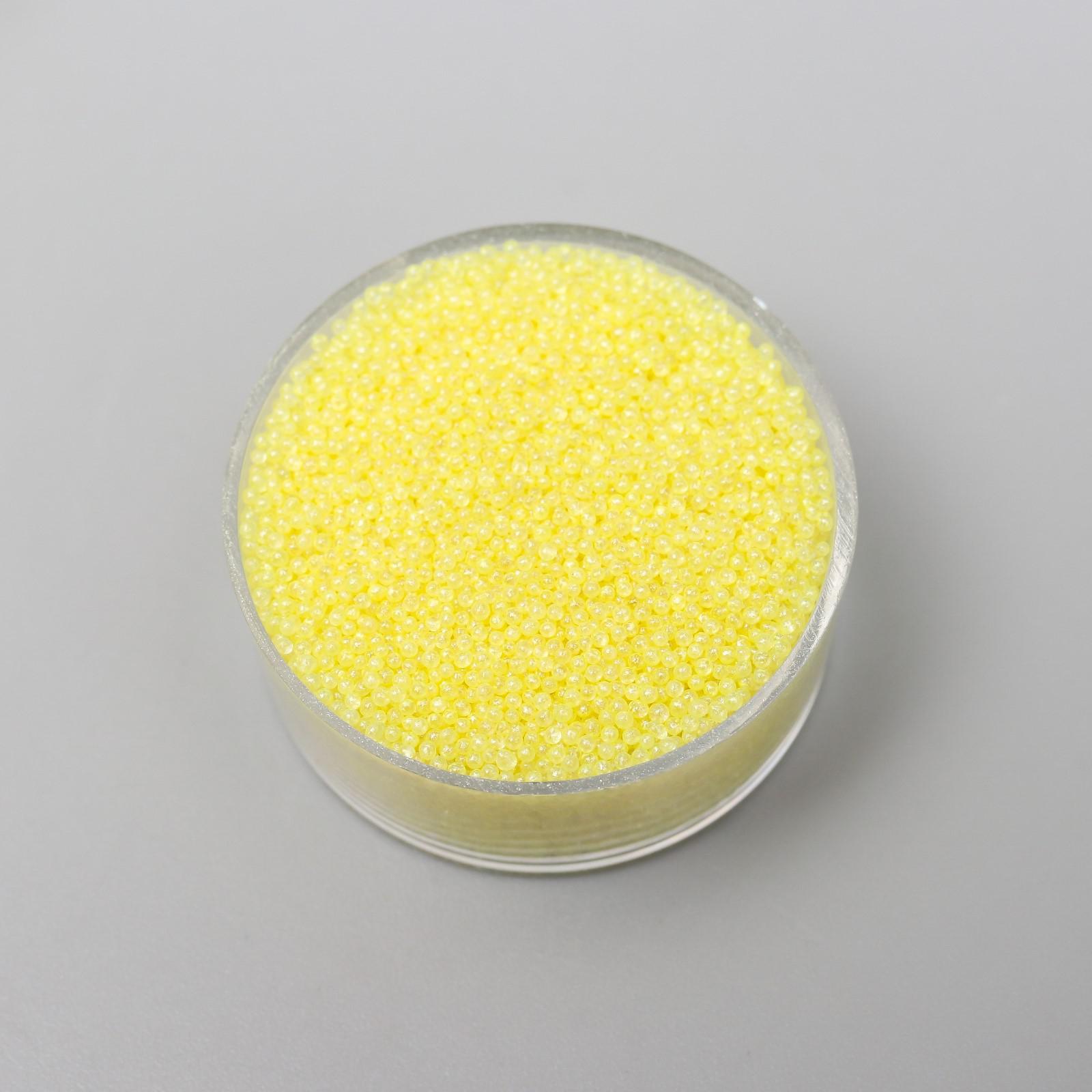 Микробисер стекло Лимонное мороженое 10гр