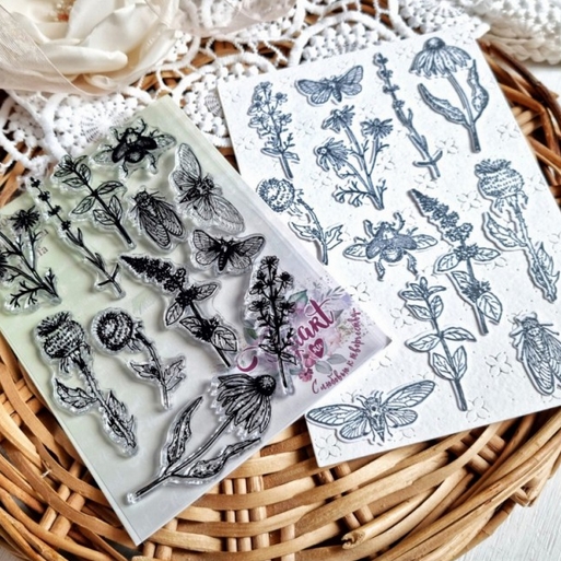 Набор штампов Agiart "На полянке №2"