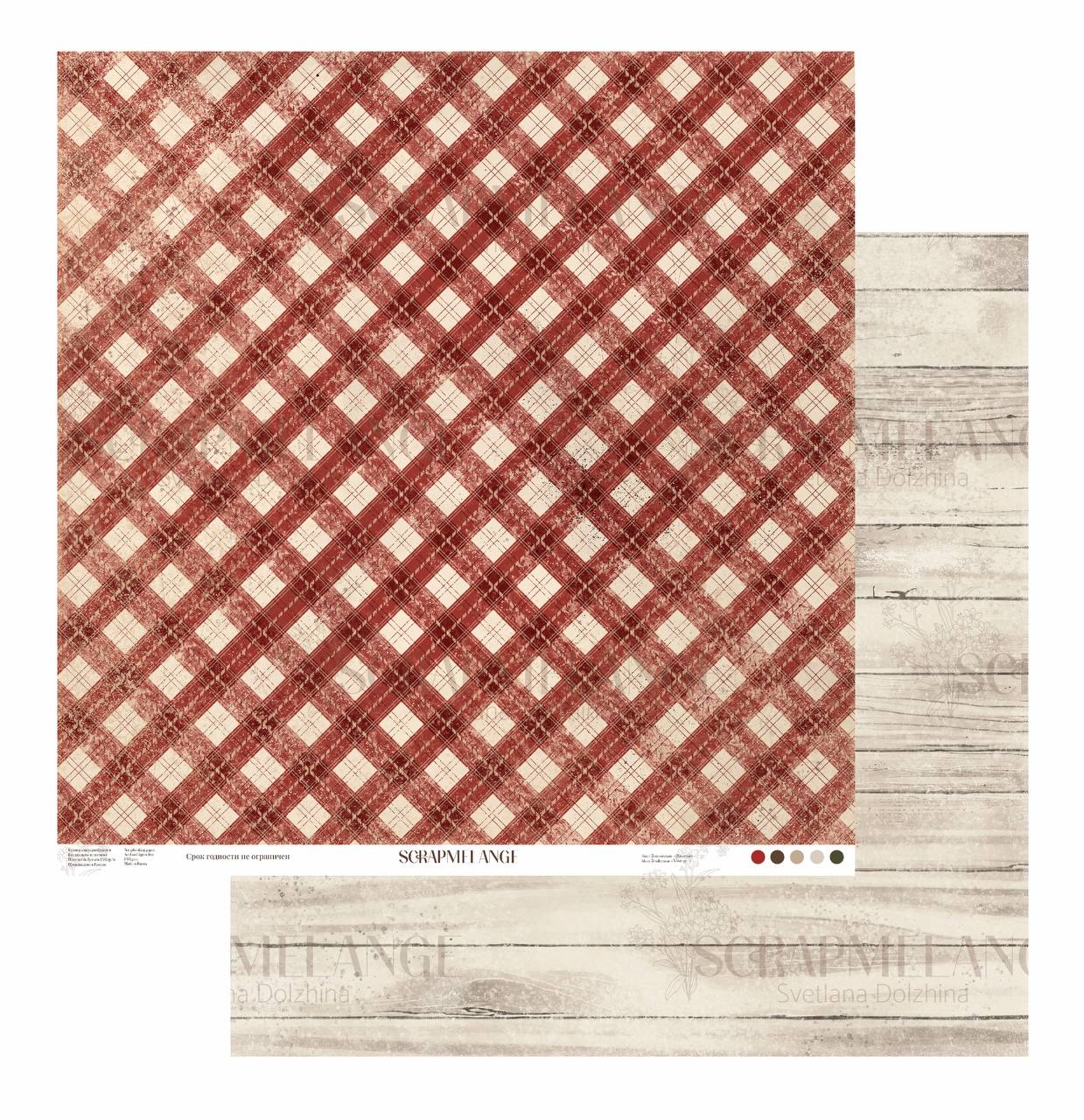 Бумага Scrapmelange "Винтаж" Лист 3 (SME15-3)