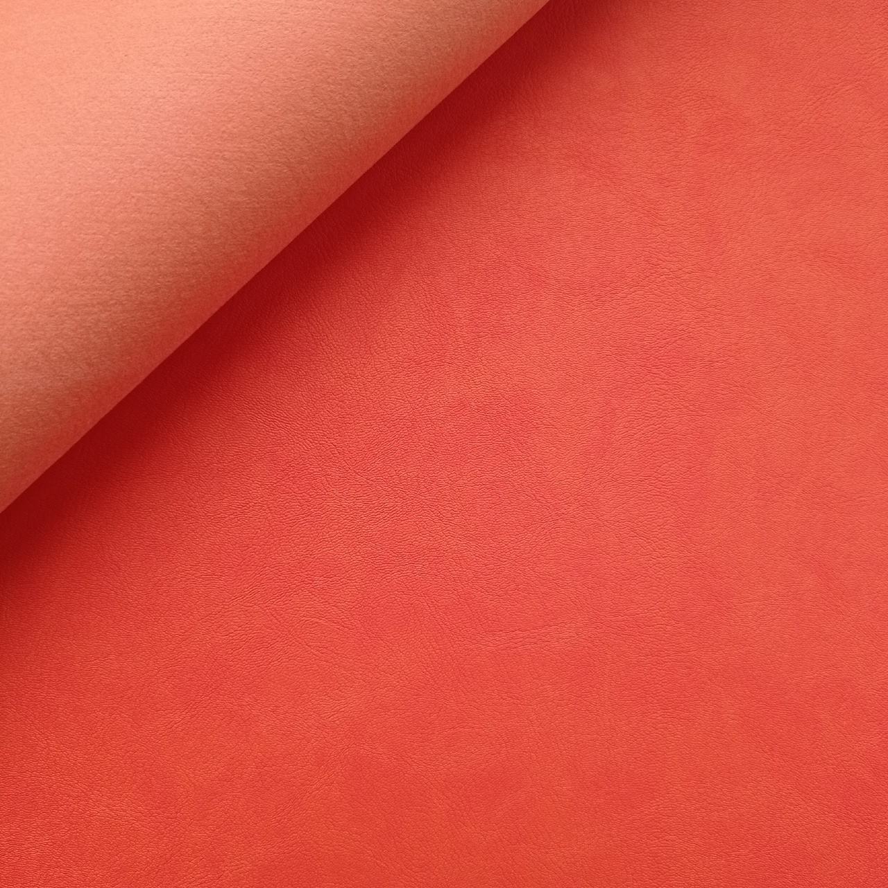 Кожзам переплётный "Под кожу" 33 х 70 см Оранжевый