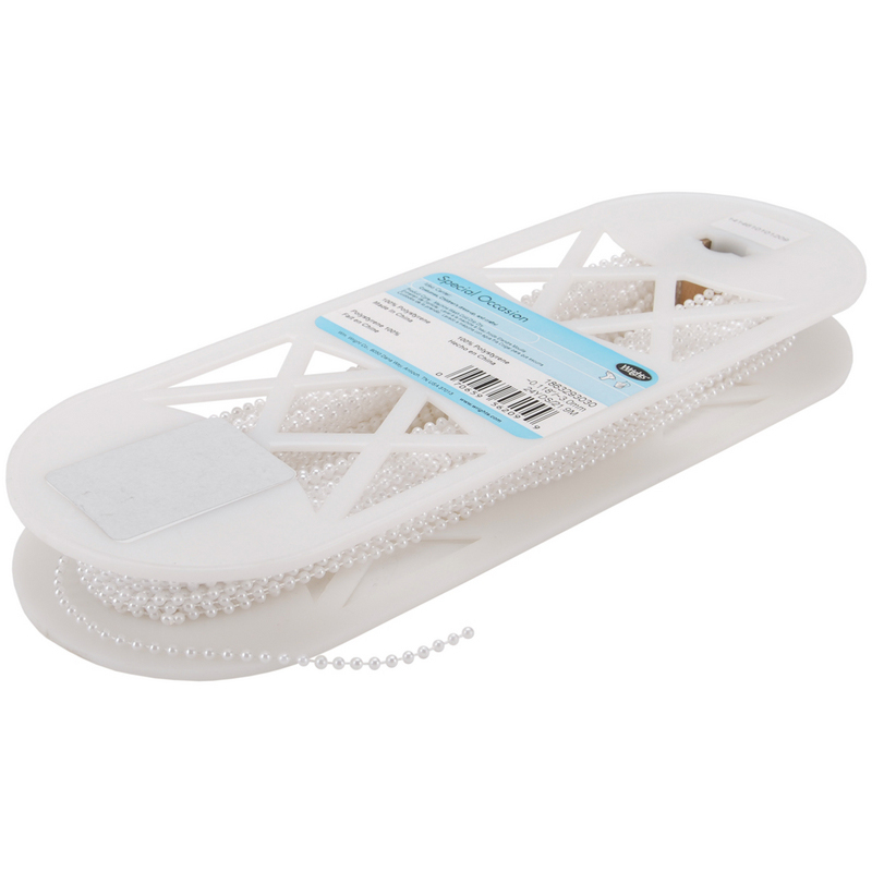 Жемчужная нить 3 мм.Цвет белый