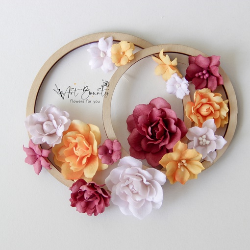 Набор тканевых цветов ArtBounty "Бархатная аллея"