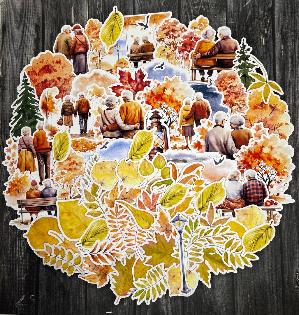 Набор высечек "Осенняя прогулка