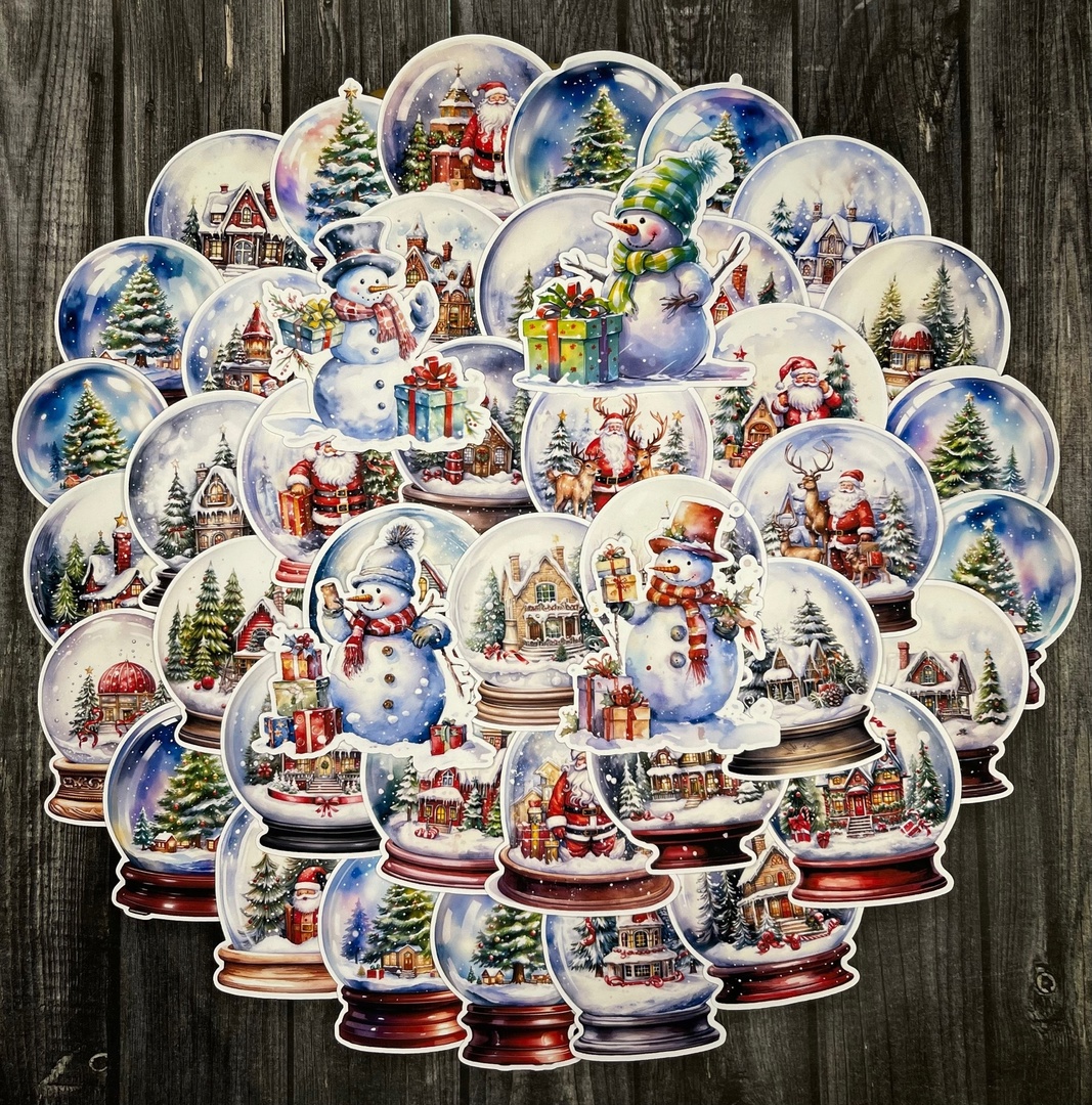 Набор высечек "Снежные шары"