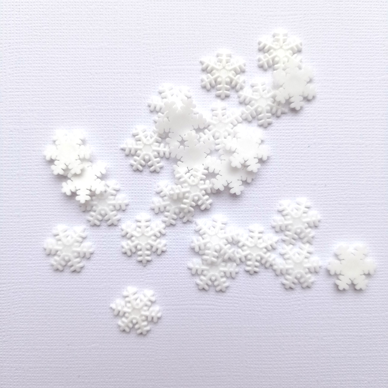 Набор пластиковых фигурок 10шт "Белая снежинка"