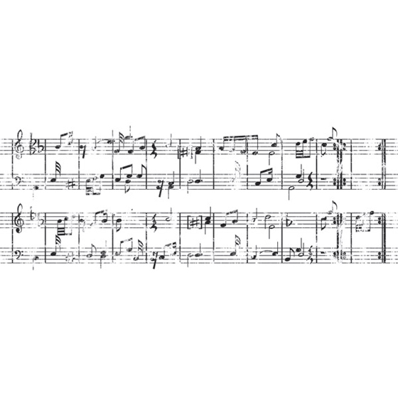 Штамп Kaisercraft "Музыкальный лист"