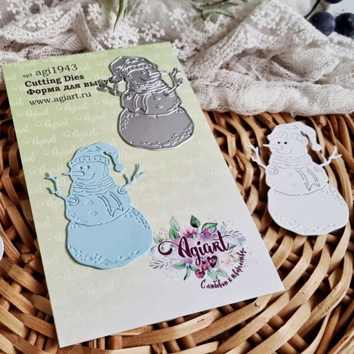 Нож для вырубки Agiart "Снеговик"