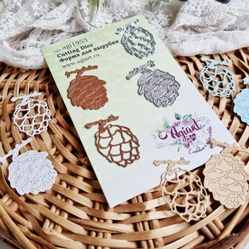 Ножи для вырубки Agiart "Кедровые шишки"