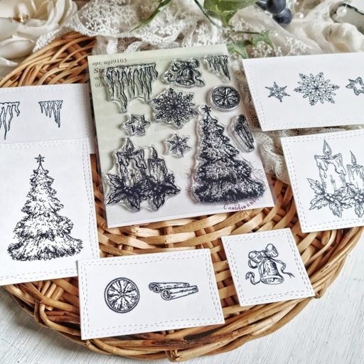 Набор штампов Agiart "Сказочная зима"