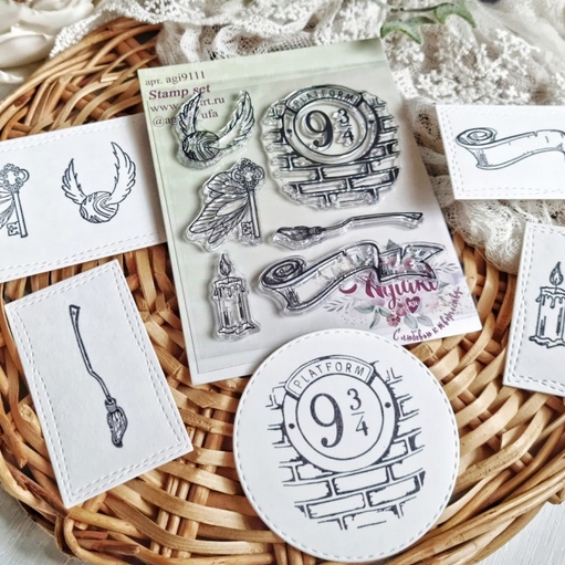 Набор штампов Agiart "Школа магии 3"