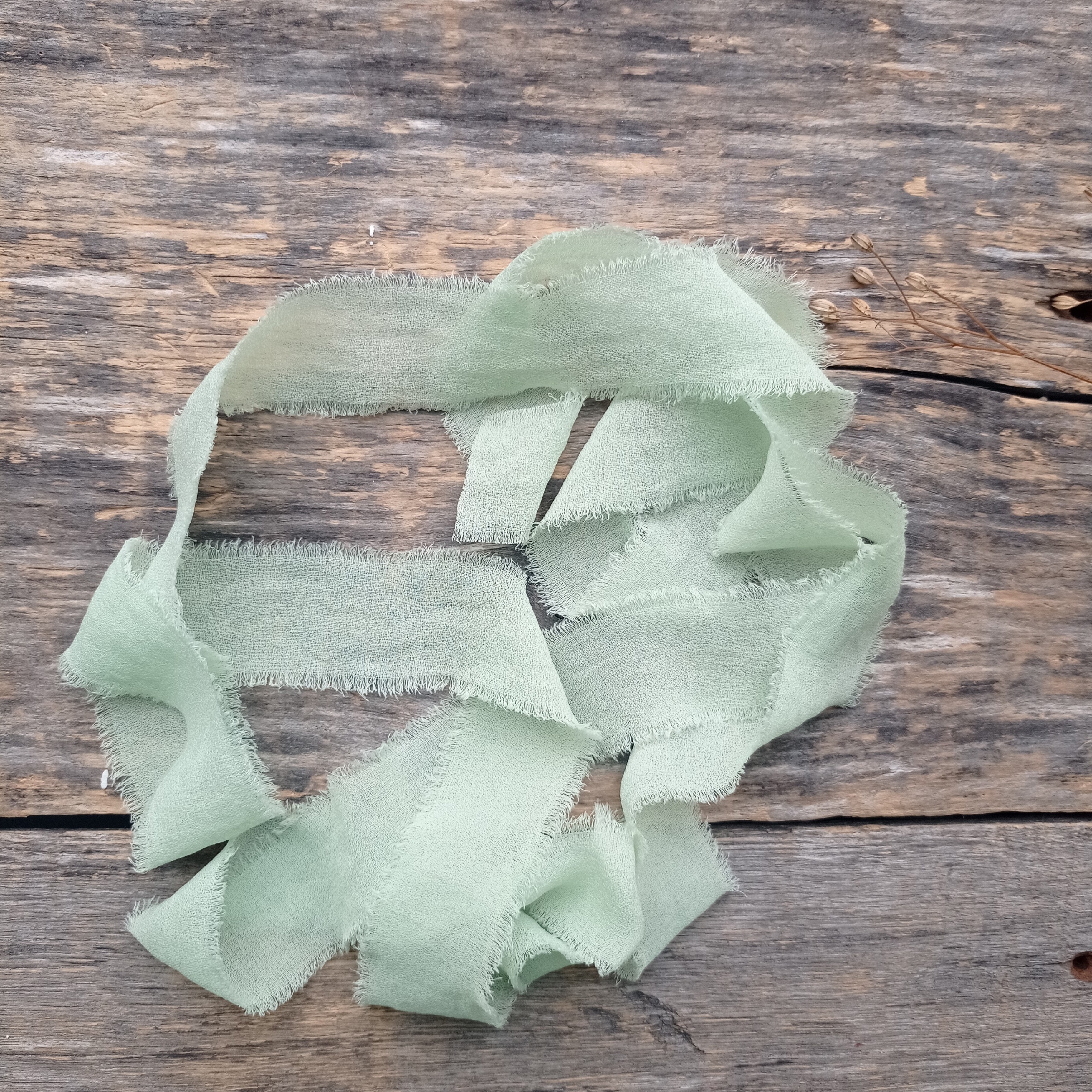 Лента креп-шифон 2,5см «Весенняя дымка»