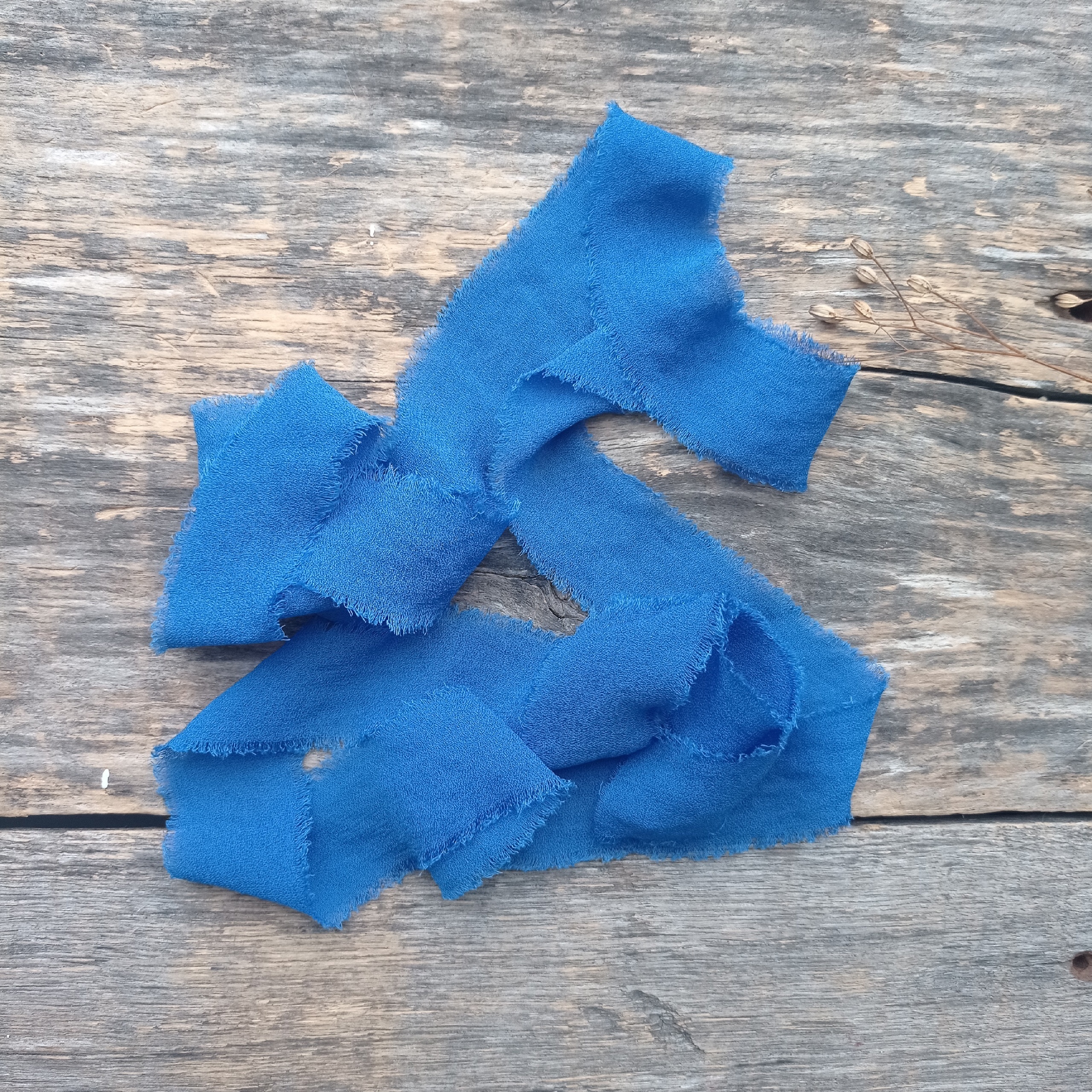 Лента креп-шифон 2,5см «Сапфир»