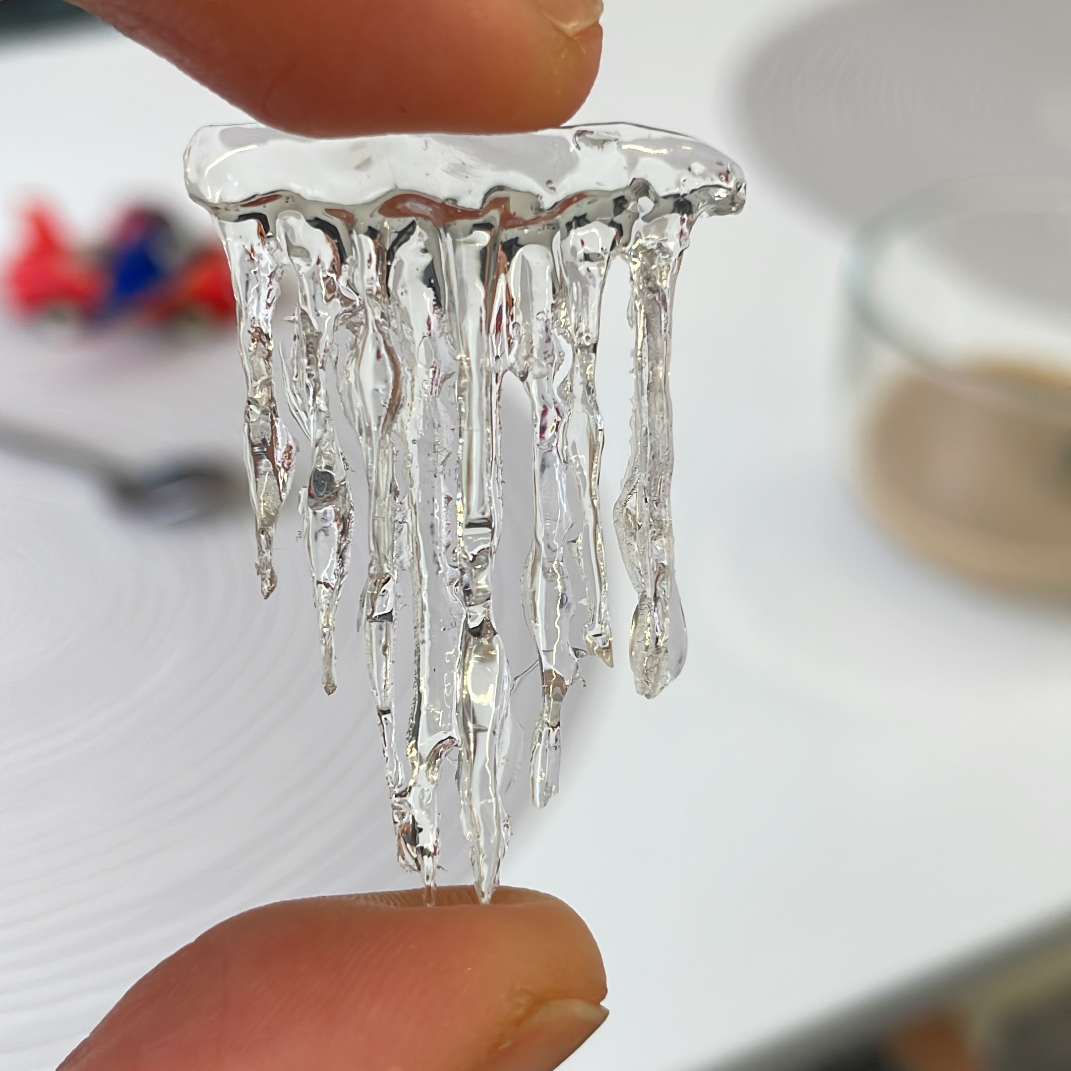 Декор прозрачный "Сосульки маленькие"