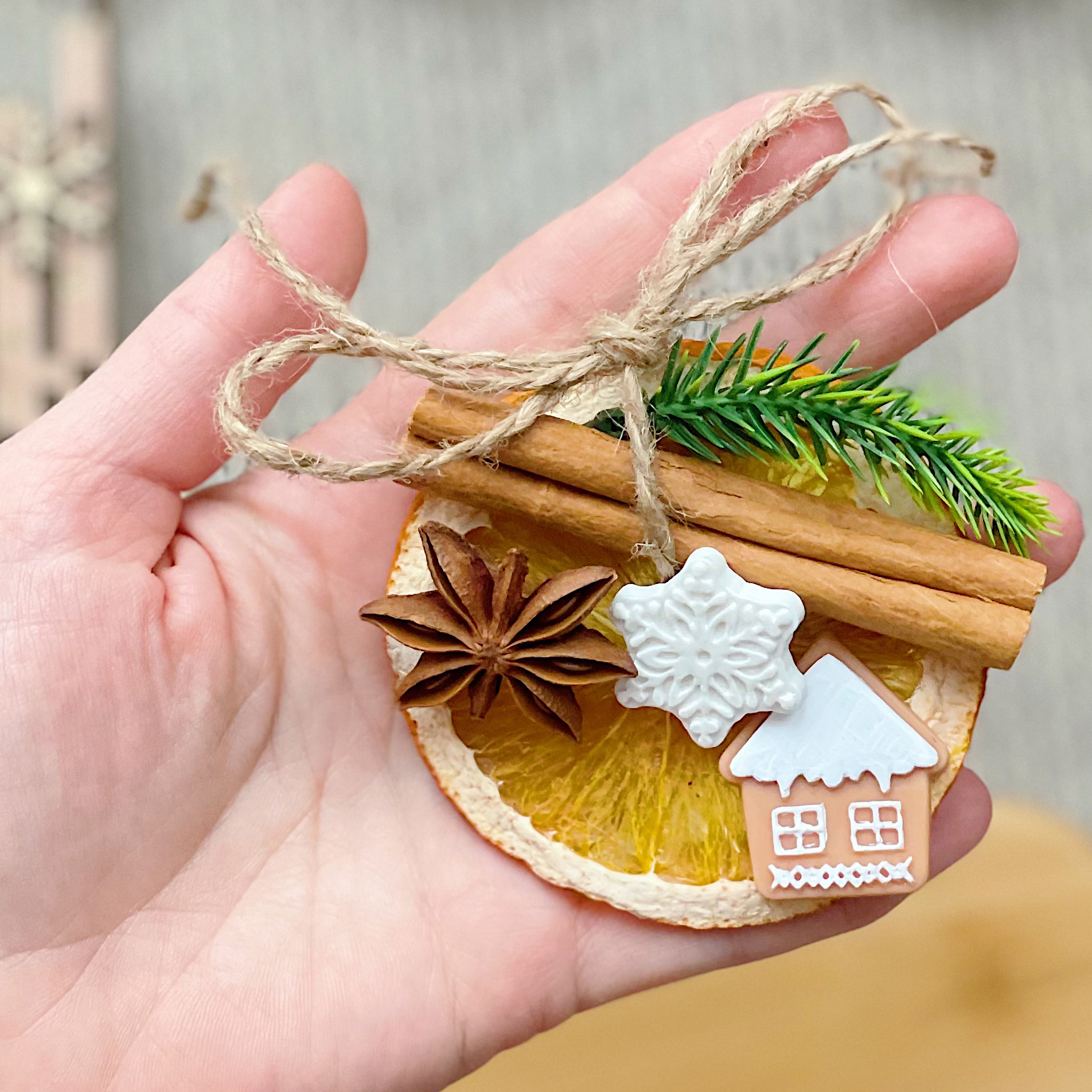 Набор декора "Зимний глинтвейн" с апельсином