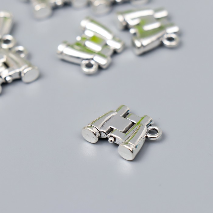 Подвеска металлическая "Бинокль" Серебряный (133)