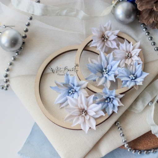 Набор тканевых цветов ArtBounty "Морозное утро"