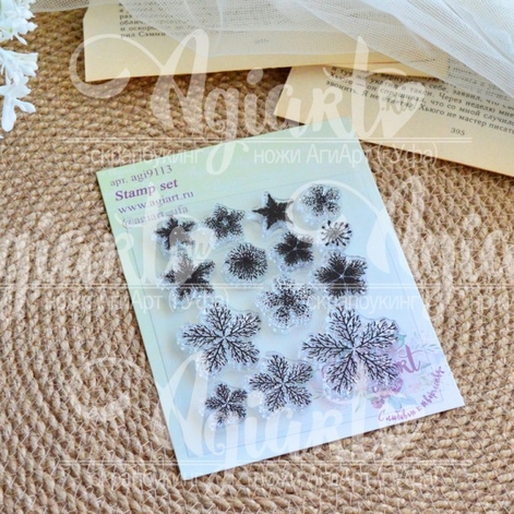 Набор штампов Agiart "Цветочный №13"