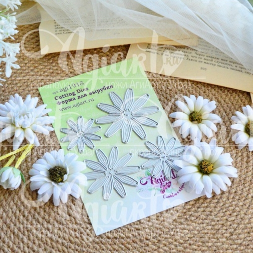 Нож для вырубки Agiart "Нежная хризантема"