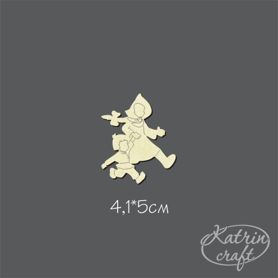 Чипборд "Аленушка с братцем Иванушкой"