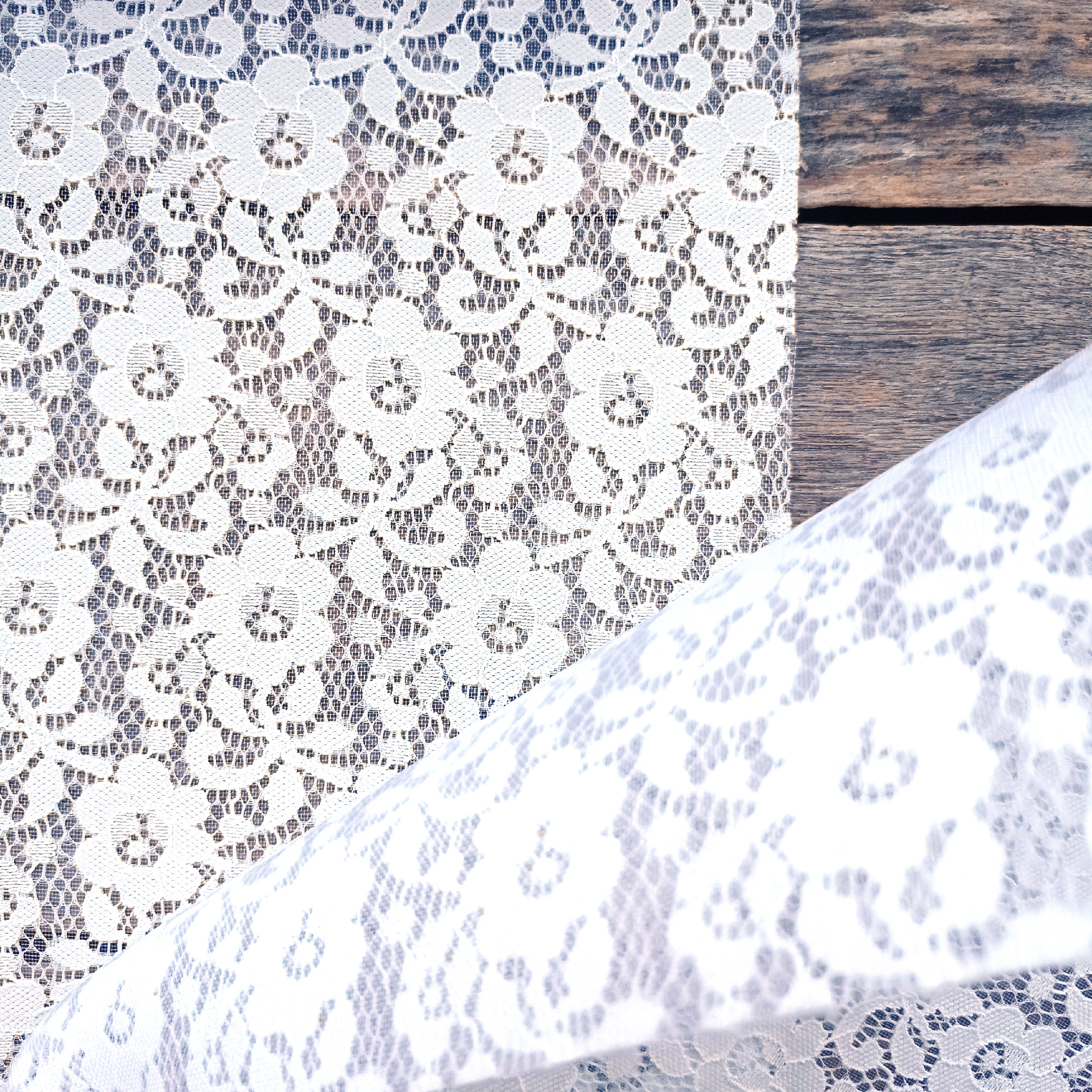 Сетка декоративная "Кружево" А4 Белая