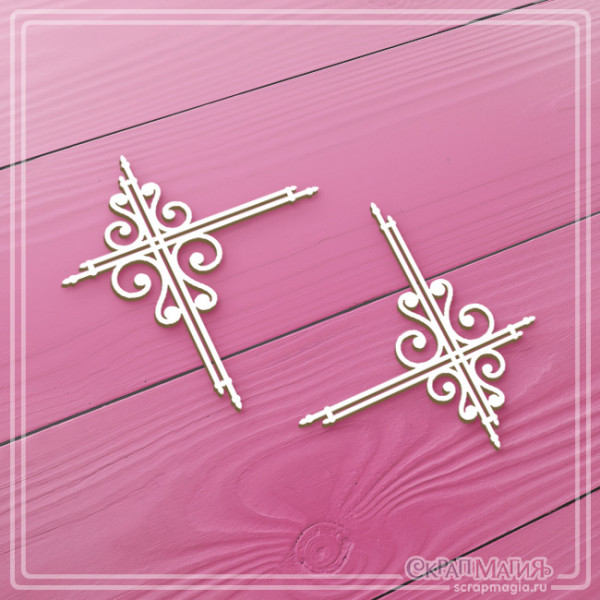 Чипборд Скрапмагия "Старинные уголки" 2 эл