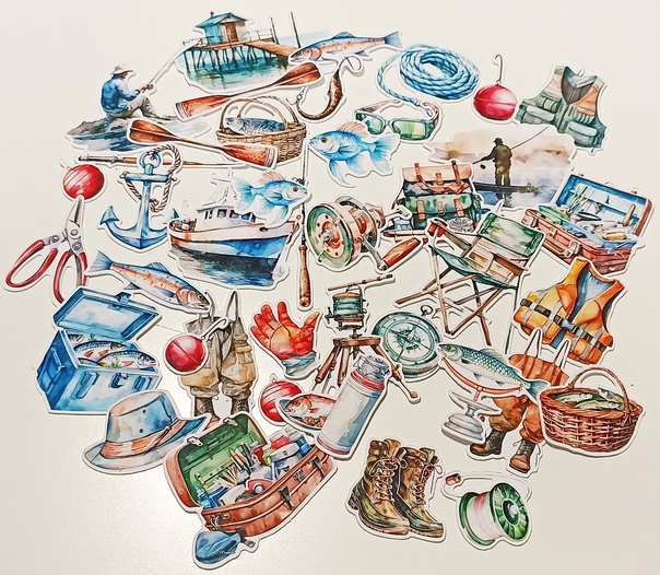 Набор высечек TMScrapbookDesigns «Рыбалка»