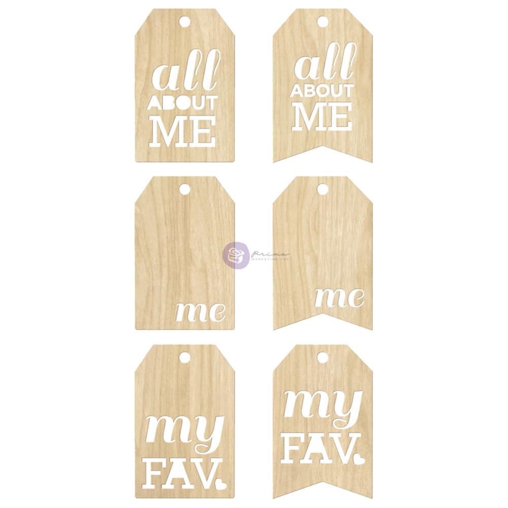 Набор деревянных тегов Prima "All About Me"