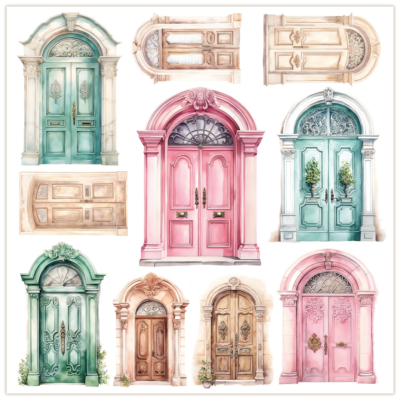 Бумага LemonCraft «Roses» Dear Diary... Двери (LC5)