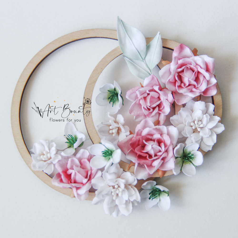 Набор тканевых цветов ArtBounty "Свадьба" Scrapodelie