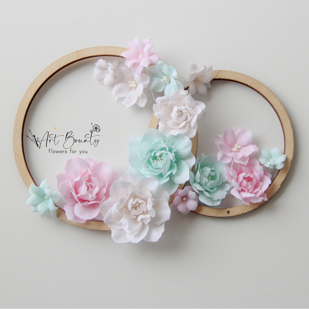 Набор тканевых цветов ArtBounty "Зефир"