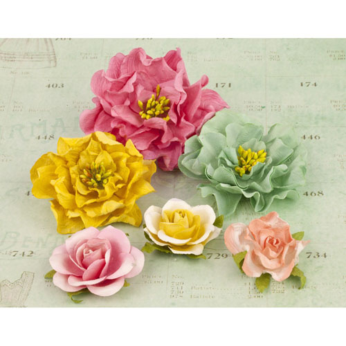 Набор цветов Prima "Layla", розовый, желтый