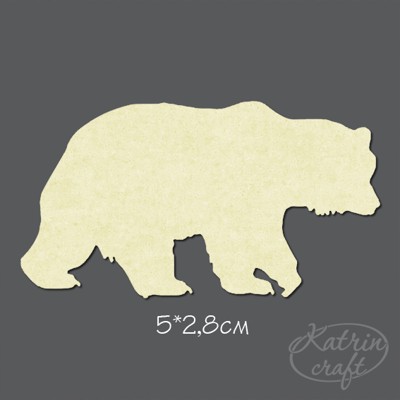 Чипборд "Медведь" маленький