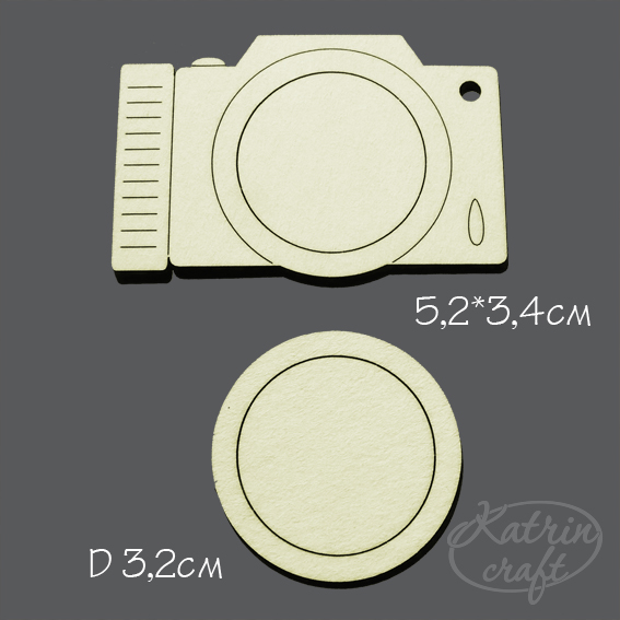 Чипборд "Фотоаппарат №1" маленький
