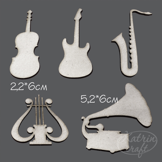 Чипборд "Музыкальный" маленький