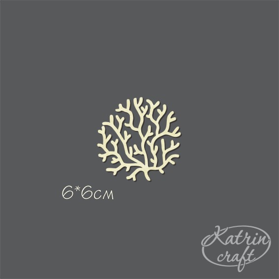 Чипборд "Коралл большой"