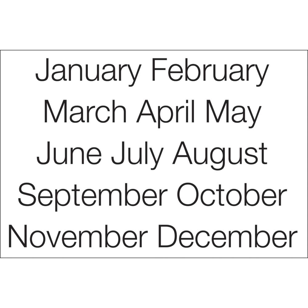 Наклейки SRM Press "Месяцы", большие