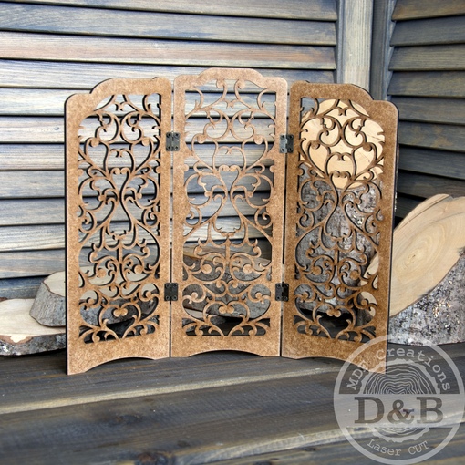 Заготовка из МДФ Деревяшки и бумажки "Ширма №2"