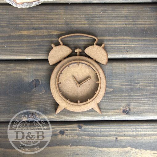Заготовка из МДФ Деревяшки и бумажки "Будильник Многослой"