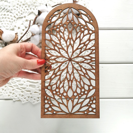 Заготовка из МДФ Деревяшки и бумажки "Ажурная основа №5"