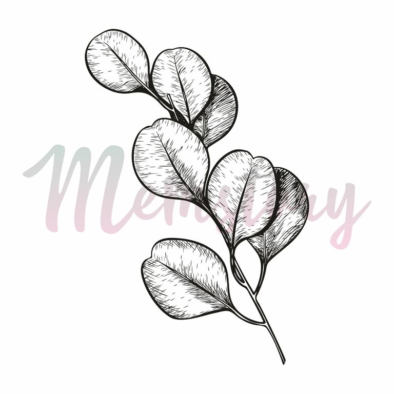 Штамп Memstory "Веточка эвкалипта"